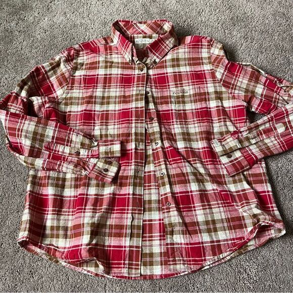 Rockies Tops - Vintage Rockies Women's XL Plaid Flannel Shirt